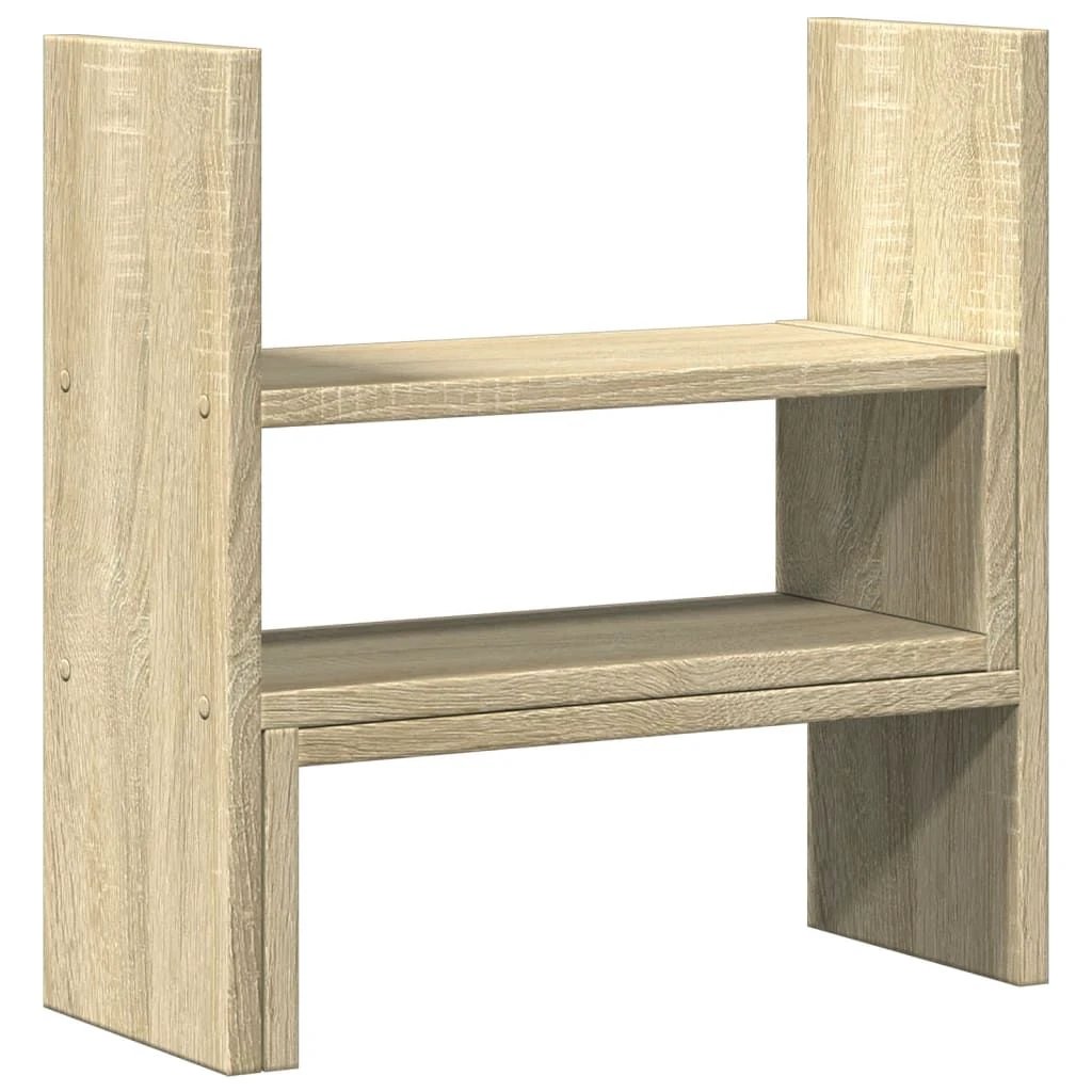 vidaXL Desk Organiser Adjustable White 40x17x41 cm Engineered Wood - Office Storage