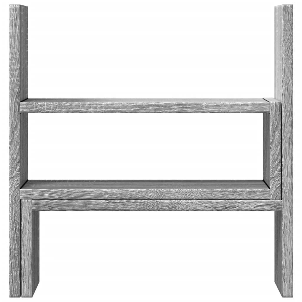 vidaXL Desk Organiser Adjustable White 40x17x41 cm Engineered Wood - Office Storage