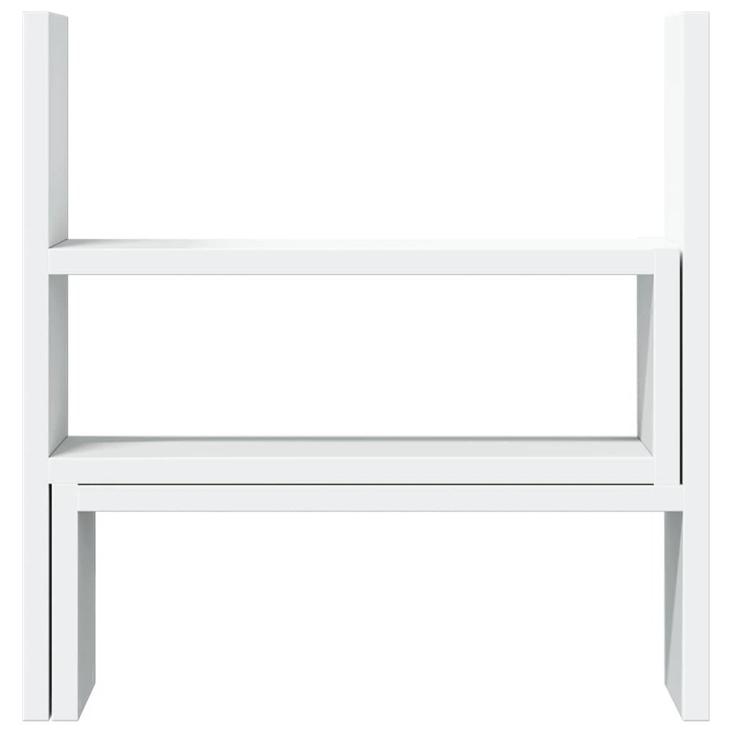 vidaXL Desk Organiser Adjustable White 40x17x41 cm Engineered Wood - Office Storage