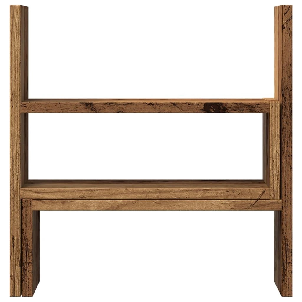 vidaXL Desk Organiser Adjustable White 40x17x41 cm Engineered Wood by vidaXL