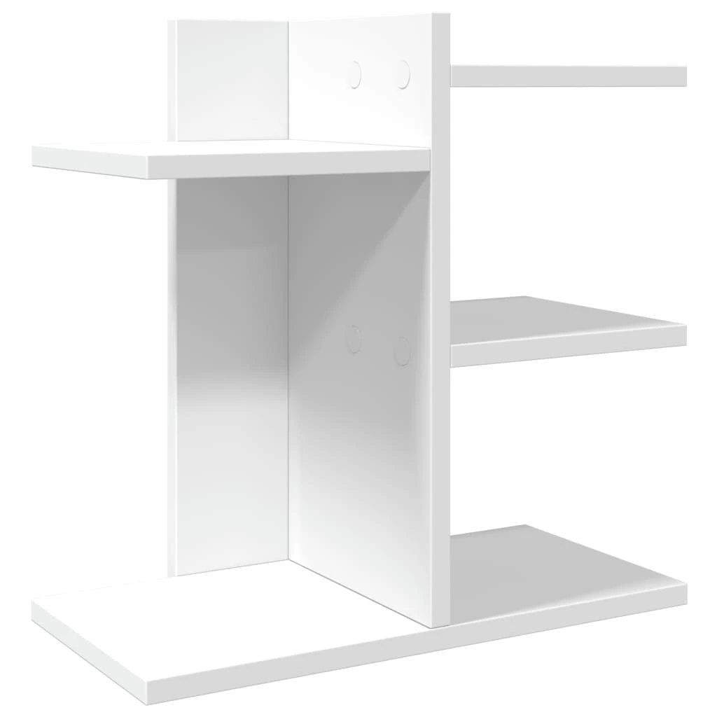 vidaXL Desk Organiser White 42x21.5x42 cm Engineered wood - Office Storage