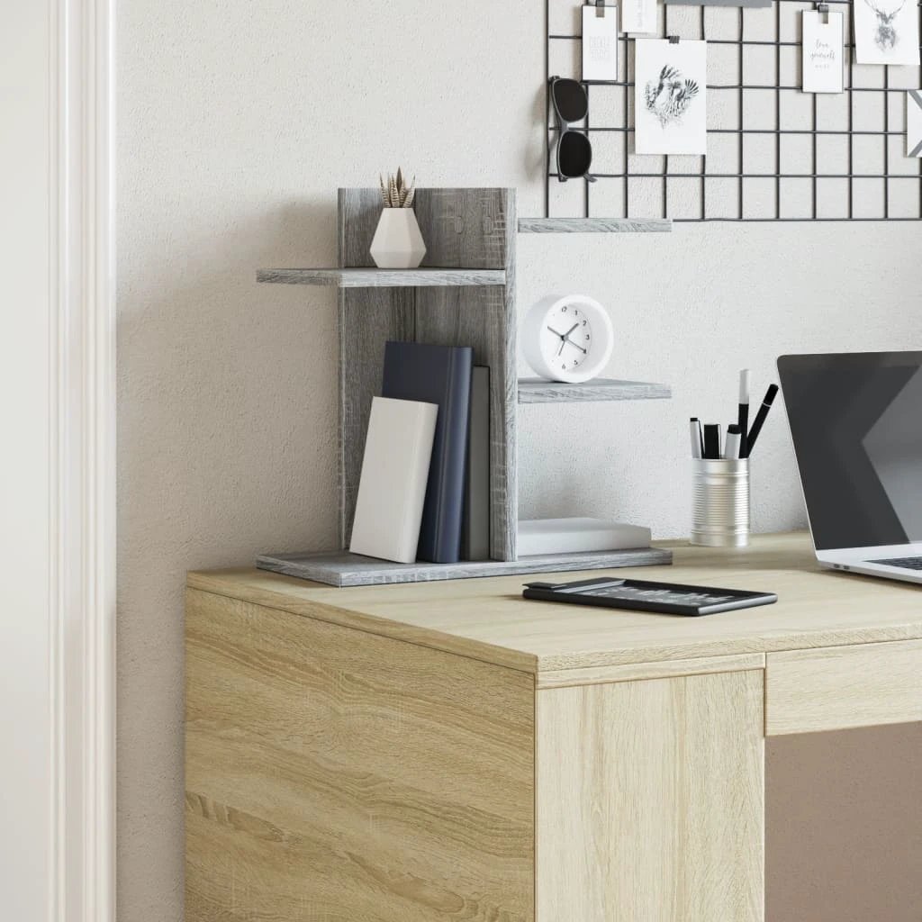 vidaXL Desk Organiser White 42x21.5x42 cm Engineered wood - Office Storage