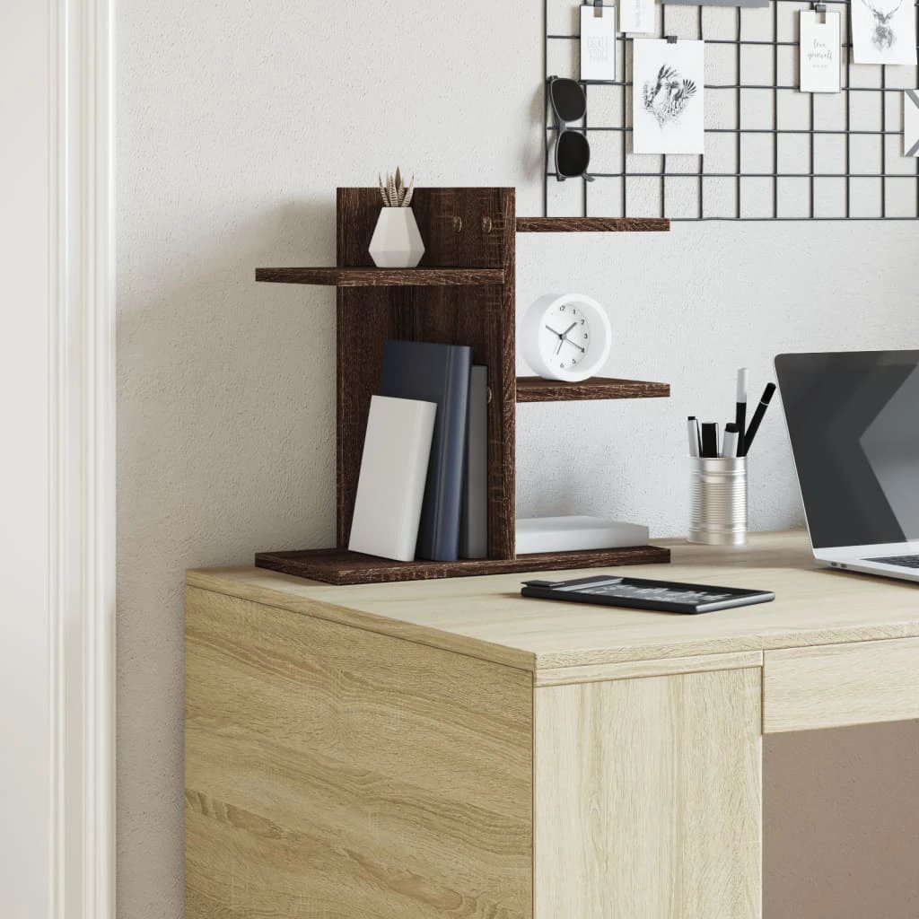 vidaXL Desk Organiser White 42x21.5x42 cm Engineered wood - Office Storage