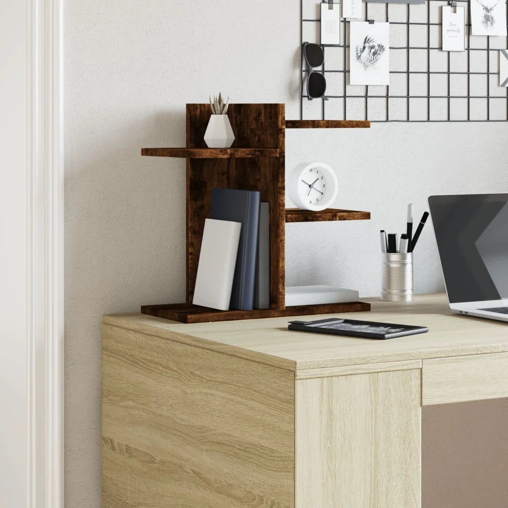 vidaXL Desk Organiser White 42x21.5x42 cm Engineered wood - Office Storage