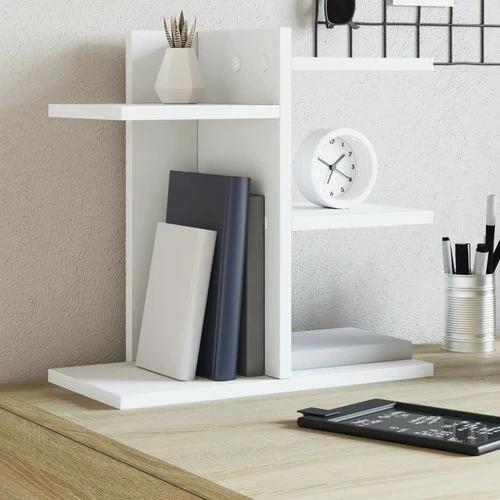 vidaXL Desk Organiser White 42x21.5x42 cm Engineered wood by vidaXL