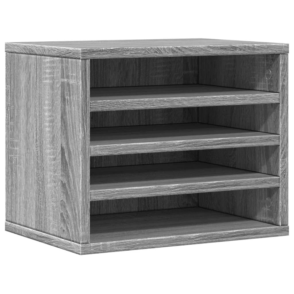vidaXL Desk Organiser White 36x26x29.5 cm Engineered wood - Office Storage