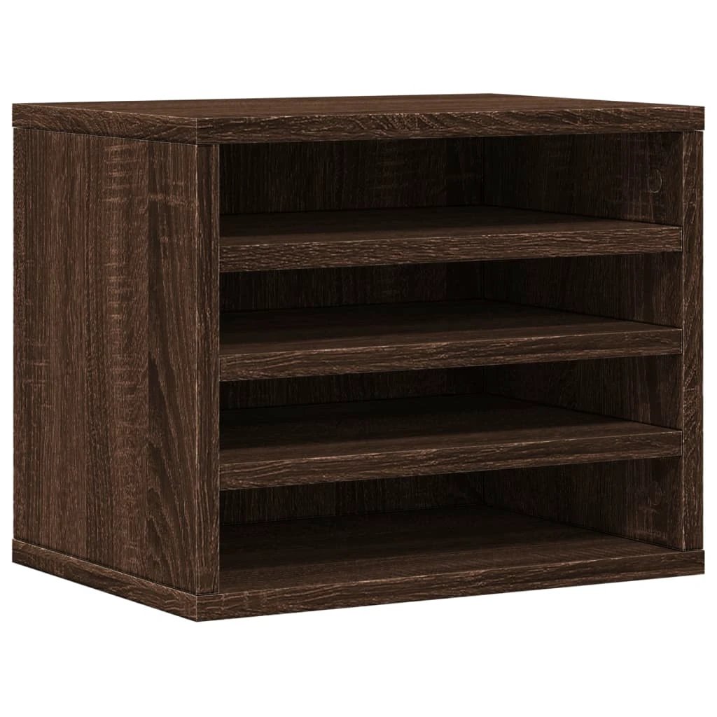 vidaXL Desk Organiser White 36x26x29.5 cm Engineered wood - Office Storage