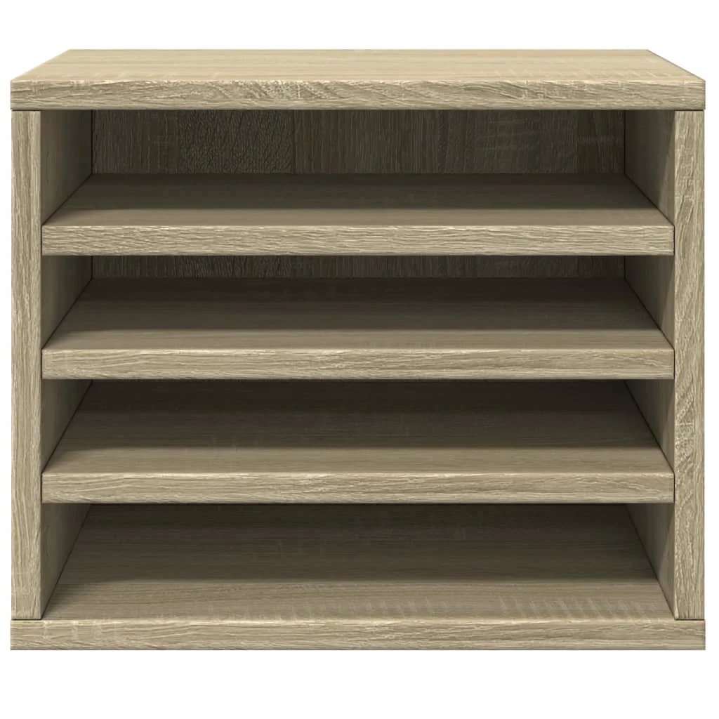 vidaXL Desk Organiser White 36x26x29.5 cm Engineered wood by vidaXL