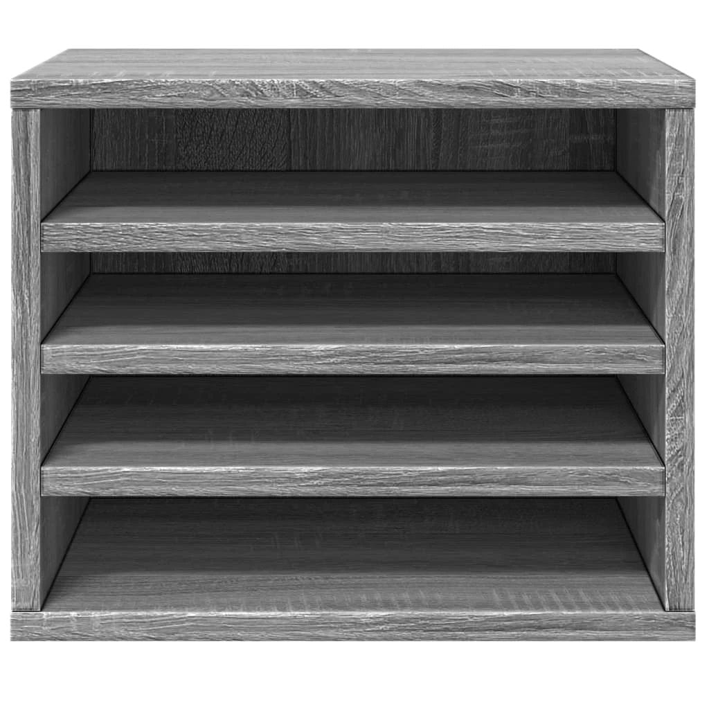 vidaXL Desk Organiser White 36x26x29.5 cm Engineered wood - Office Storage
