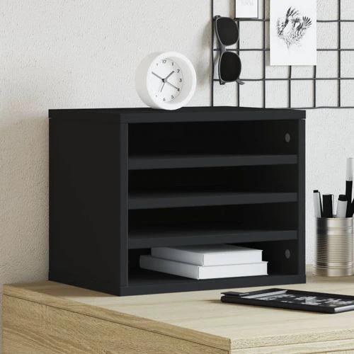 vidaXL Desk Organiser White 36x26x29.5 cm Engineered wood by vidaXL