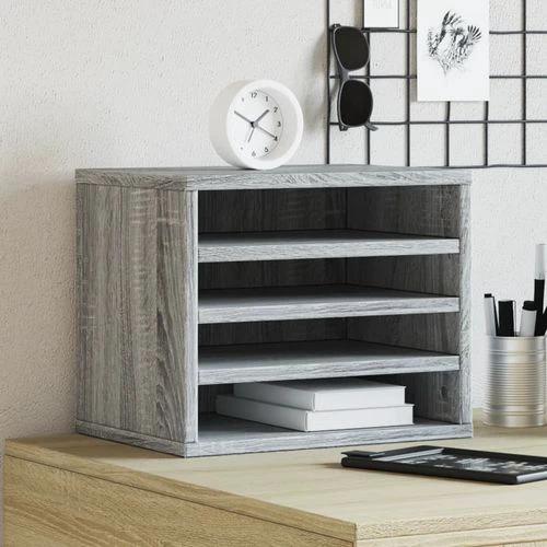 vidaXL Desk Organiser White 36x26x29.5 cm Engineered wood by vidaXL