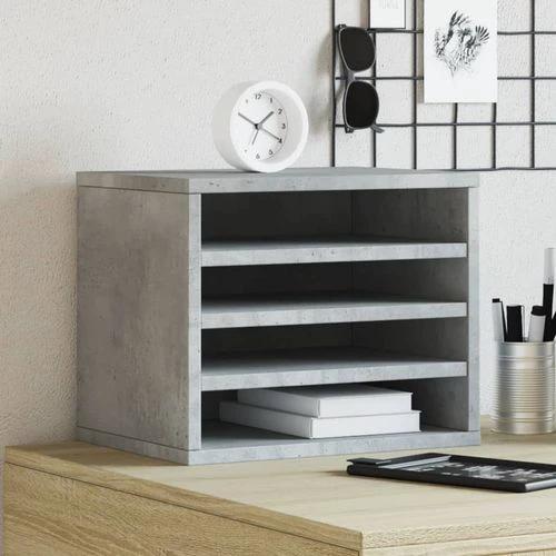 vidaXL Desk Organiser White 36x26x29.5 cm Engineered wood by vidaXL