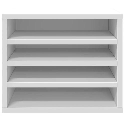 vidaXL Desk Organiser White 36x26x29.5 cm Engineered wood by vidaXL
