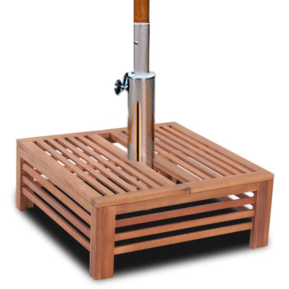 vidaXL Wooden Parasol Stand Cover - Uncategorized Parasol