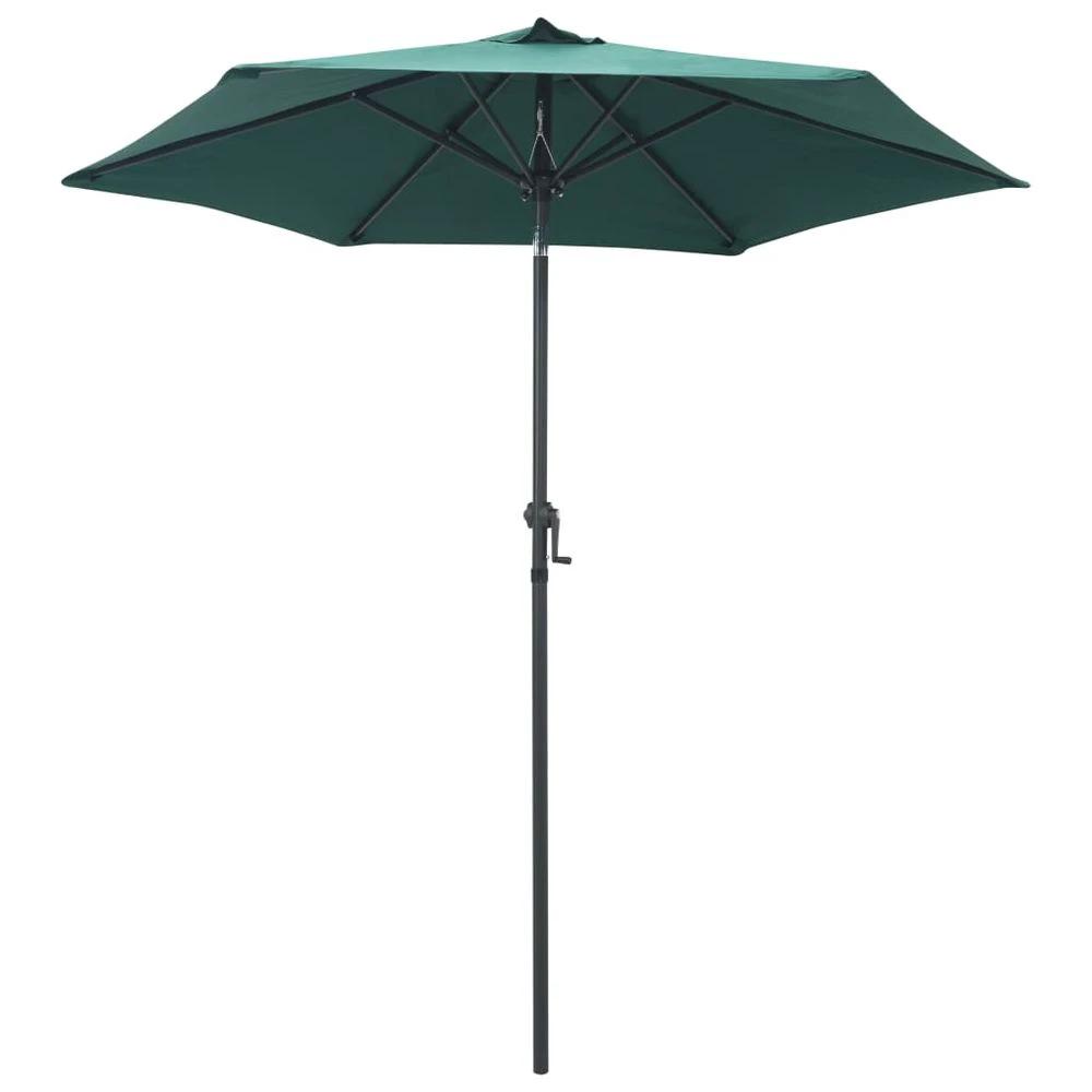 vidaXL Parasol Sand vidaXL White 200x224 cm Aluminium - Uncategorized Parasol