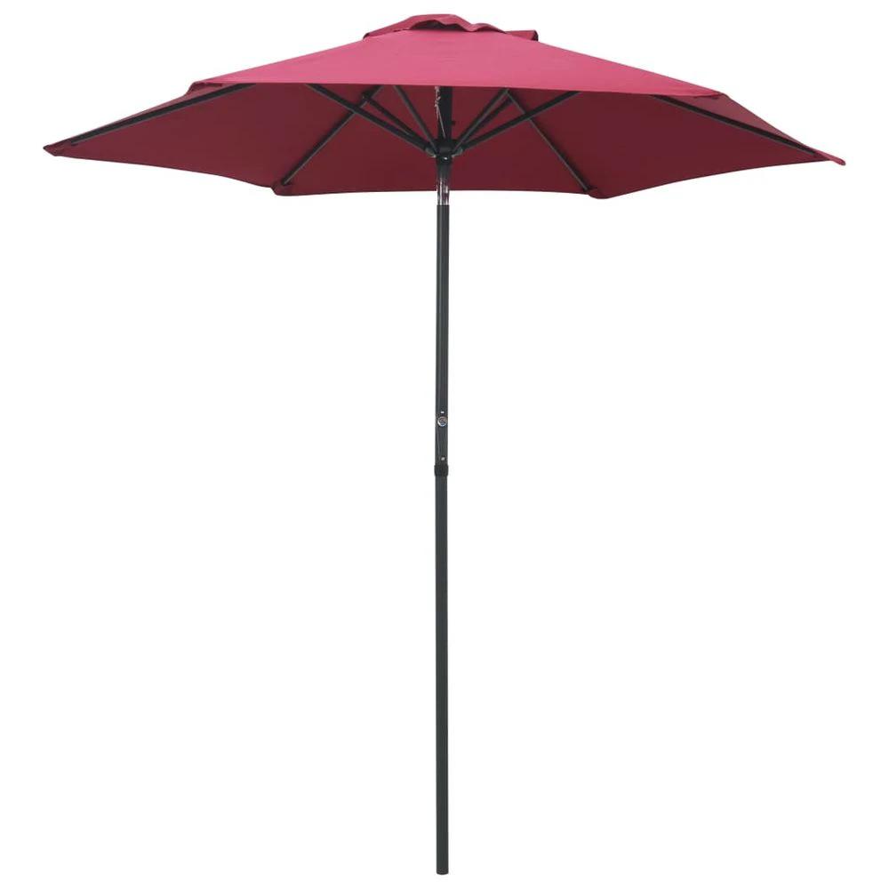 vidaXL Parasol Sand vidaXL White 200x224 cm Aluminium - Uncategorized Parasol
