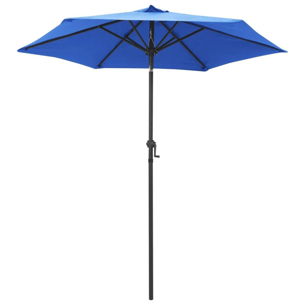 vidaXL Parasol Sand vidaXL White 200x224 cm Aluminium - Uncategorized Parasol