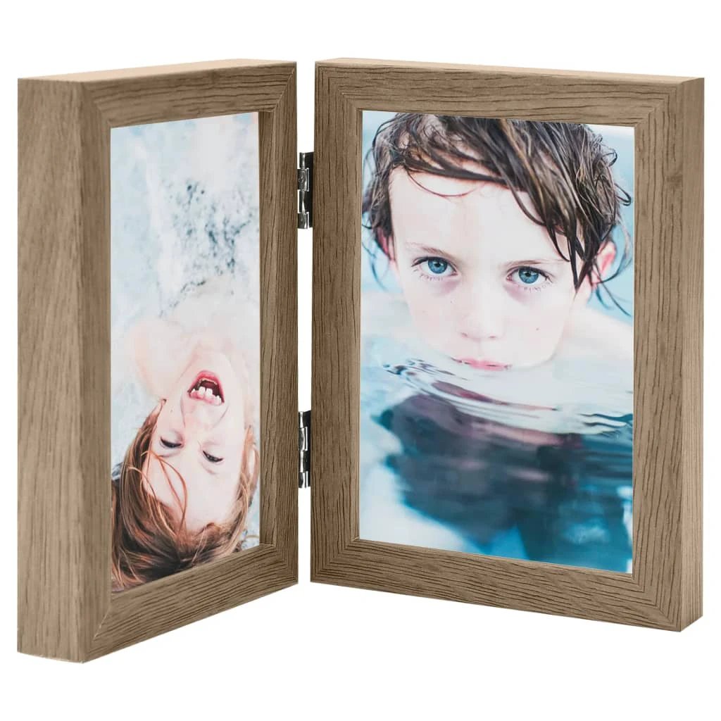 vidaXL Bifold Photo Frame Collage White 2x by vidaXL
