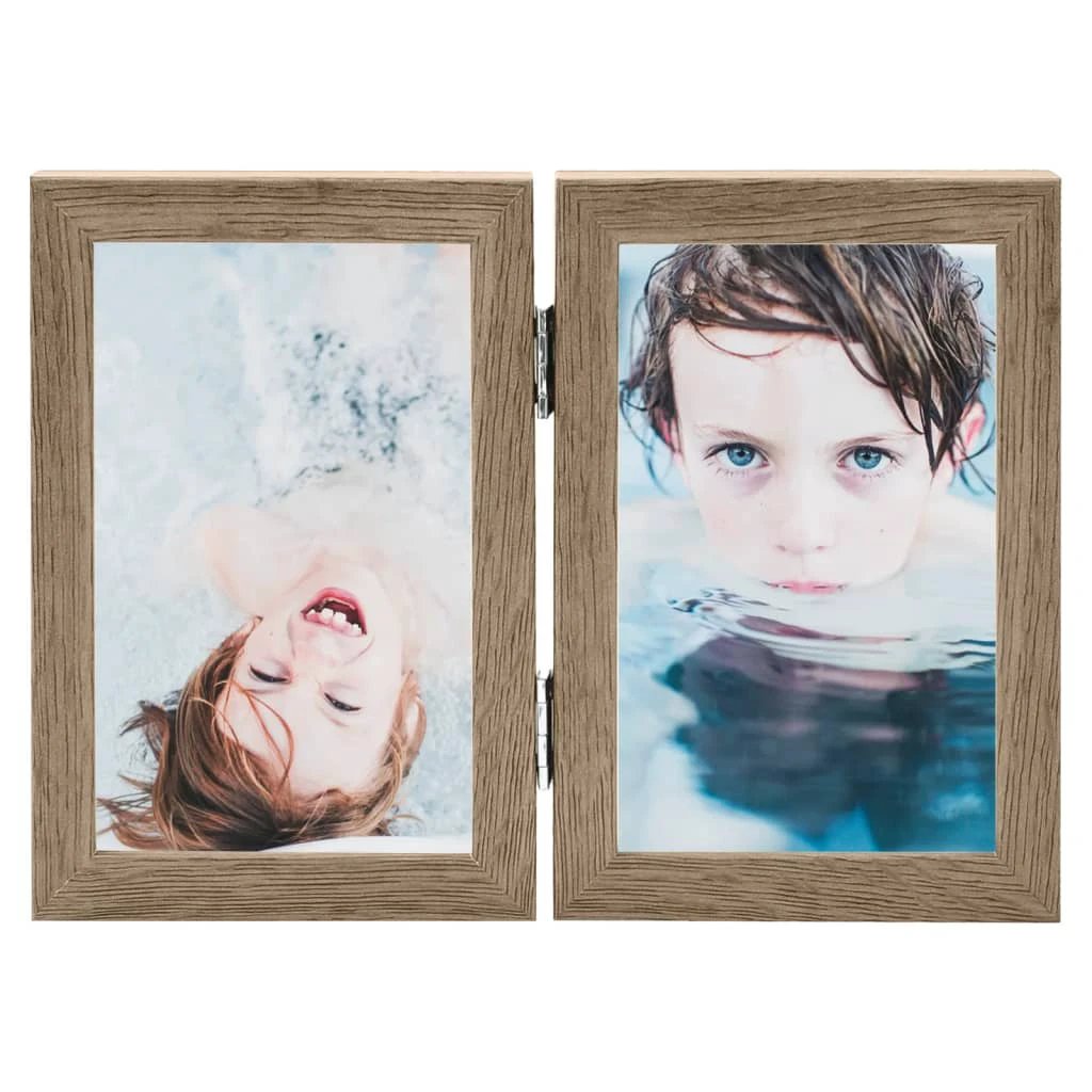 vidaXL Bifold Photo Frame Collage White 2x by vidaXL