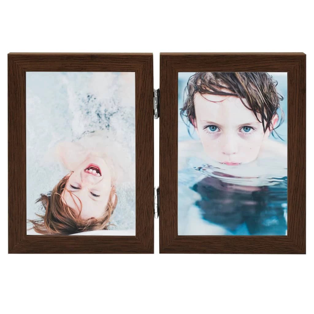 vidaXL vidaXL Bifold Photo Frame Collage White 2x - Photo Frame