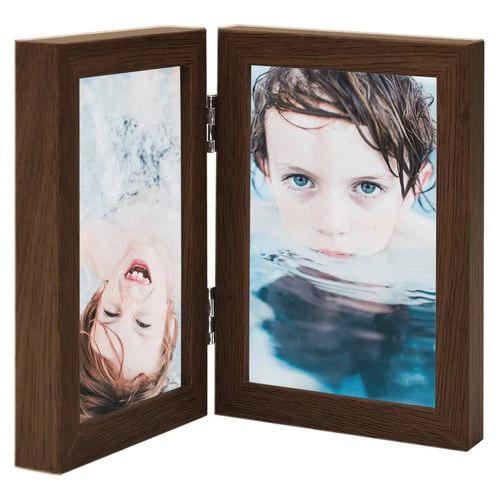 vidaXL Bifold Photo Frame Collage White 2x by vidaXL