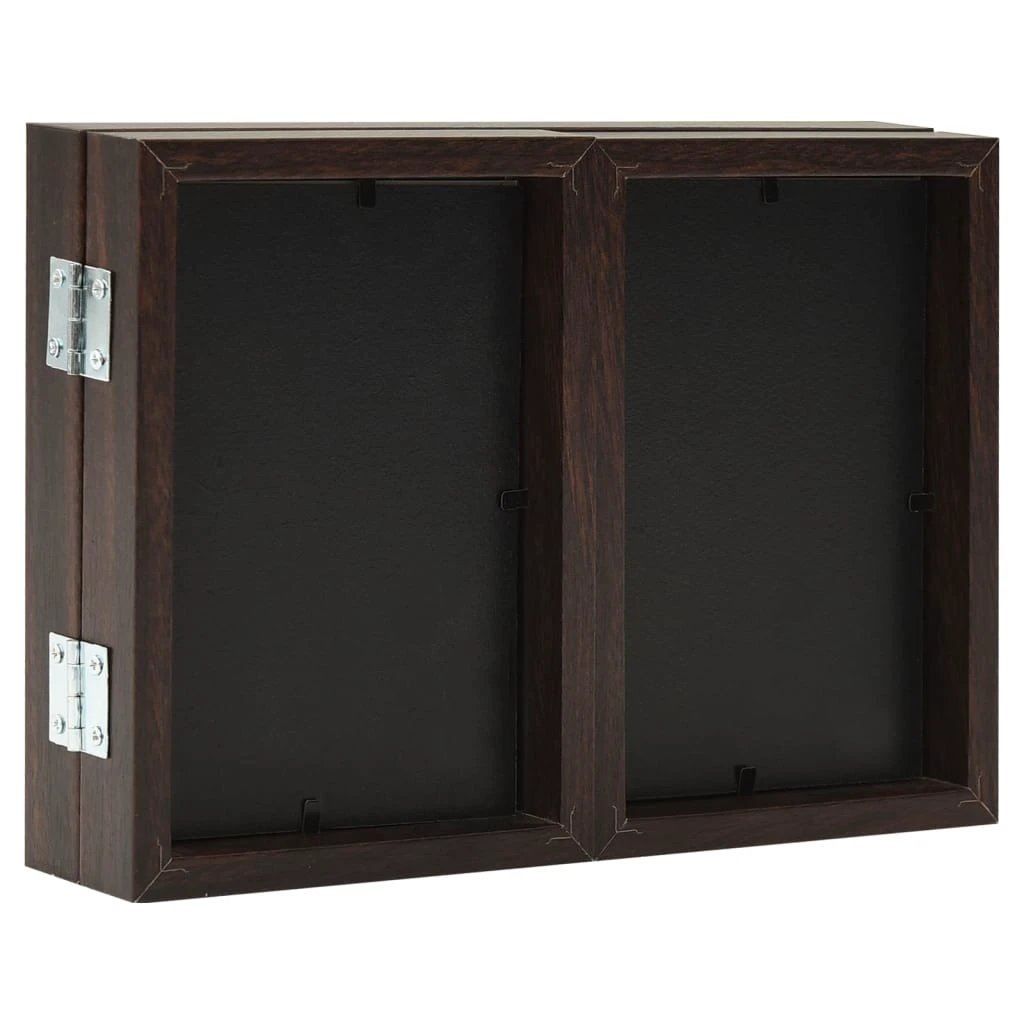 vidaXL vidaXL Trifold Photo Frame Collage Light Brown 22x15 cm+2x - Photo Frame