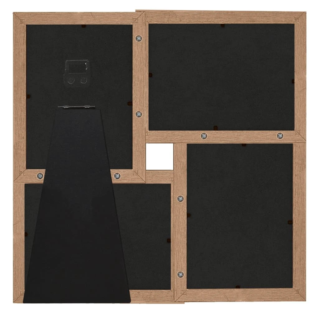 vidaXL Collage Photo Frame for 4x(10x15 cm) Picture Light Brown MDF by vidaXL