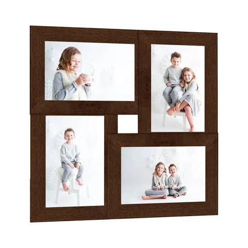 vidaXL Collage Photo Frame for 4x(10x15 cm) Picture Light Brown MDF by vidaXL