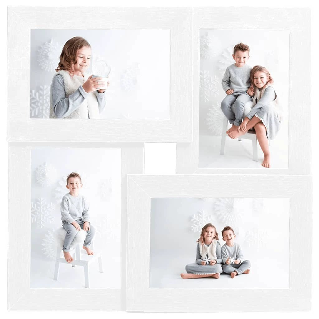 vidaXL Collage Photo Frame for 4x(10x15 cm) Picture Light Brown MDF by vidaXL