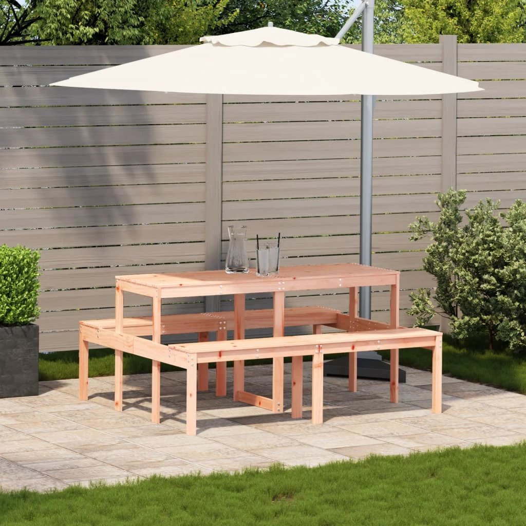vidaXL vidaXL Picnic Table Wax Brown 110x134x75 cm Solid Wood Pine - Picnic Tables
