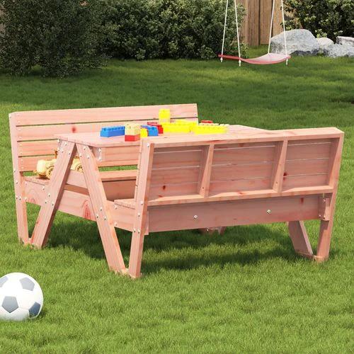 vidaXL Picnic Table for Kids Wax Brown 88x122x58 cm Solid Wood Pine - Picnic Tables
