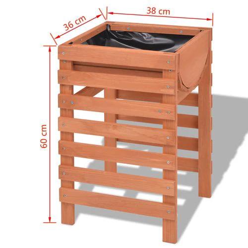 vidaXL Planter 38x36x60 cm Wood by vidaXL