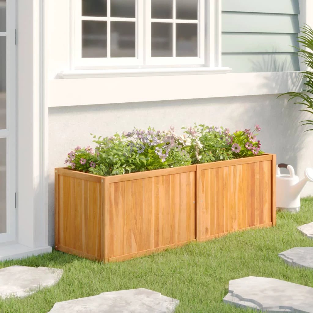 vidaXL Raised Bed 30x30x30 cm Solid Teak Wood by vidaXL
