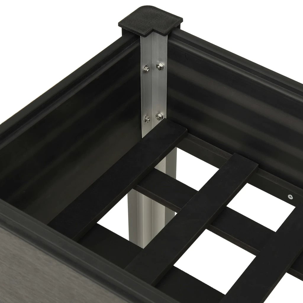 vidaXL Garden Raised Bed Grey 120x40x75 cm WPC by vidaXL