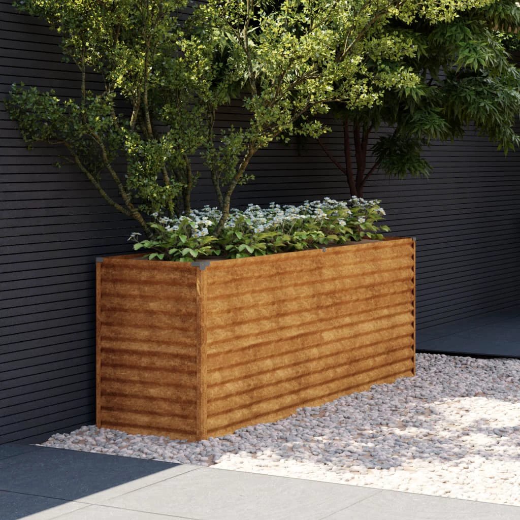 vidaXL vidaXL Garden Raised Bed 100x50x36 cm Corten Steel - Raised Beds