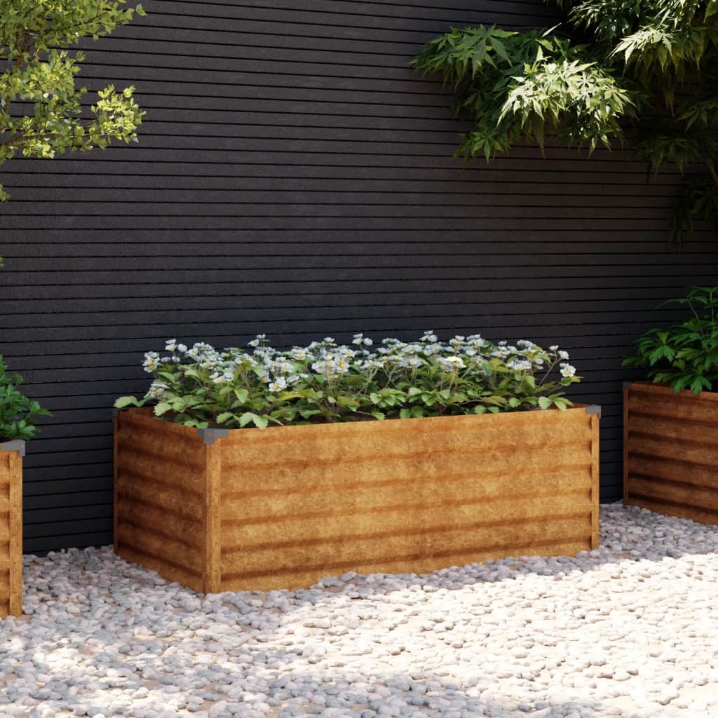 vidaXL vidaXL Garden Raised Bed 100x50x36 cm Corten Steel - Raised Beds