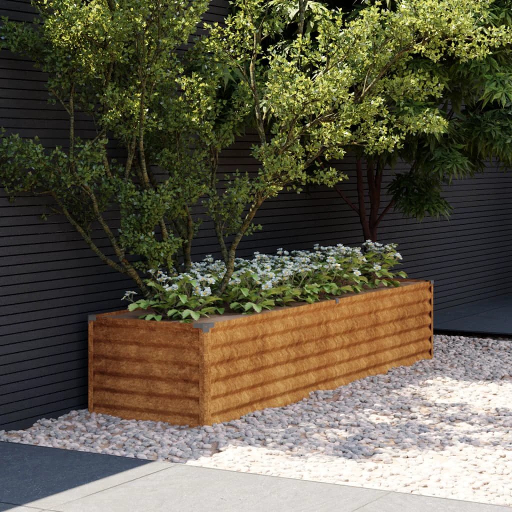 vidaXL vidaXL Garden Raised Bed 100x50x36 cm Corten Steel - Raised Beds