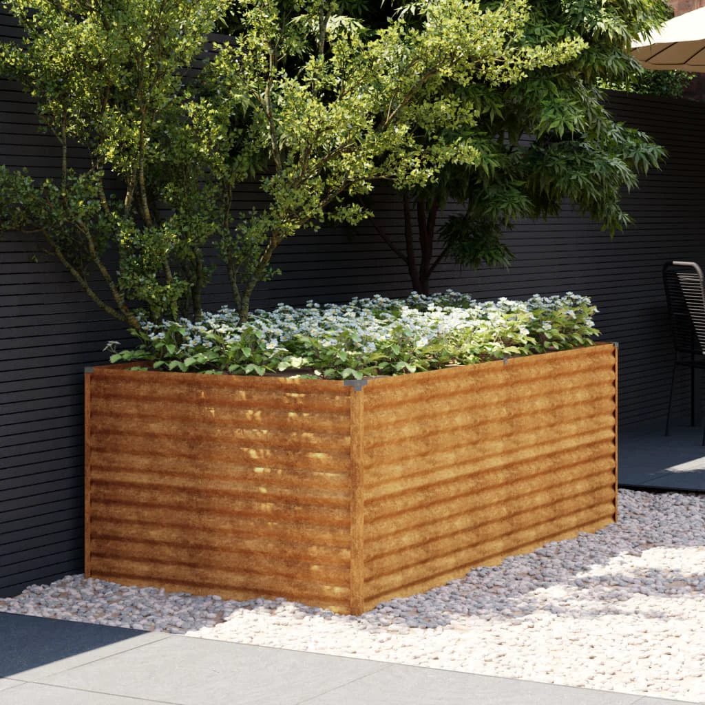 vidaXL Garden Raised Bed 100x50x36 cm Corten Steel by vidaXL