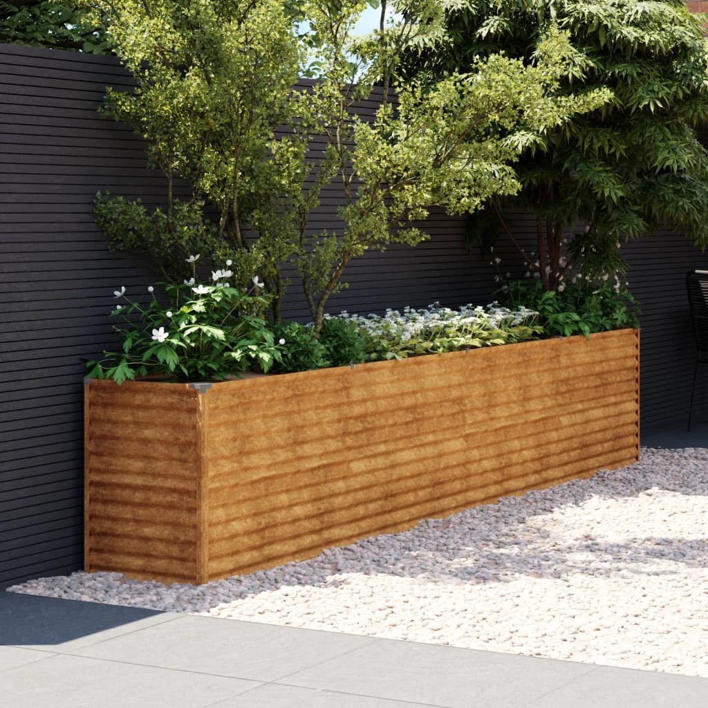 vidaXL vidaXL Garden Raised Bed 100x50x36 cm Corten Steel - Raised Beds