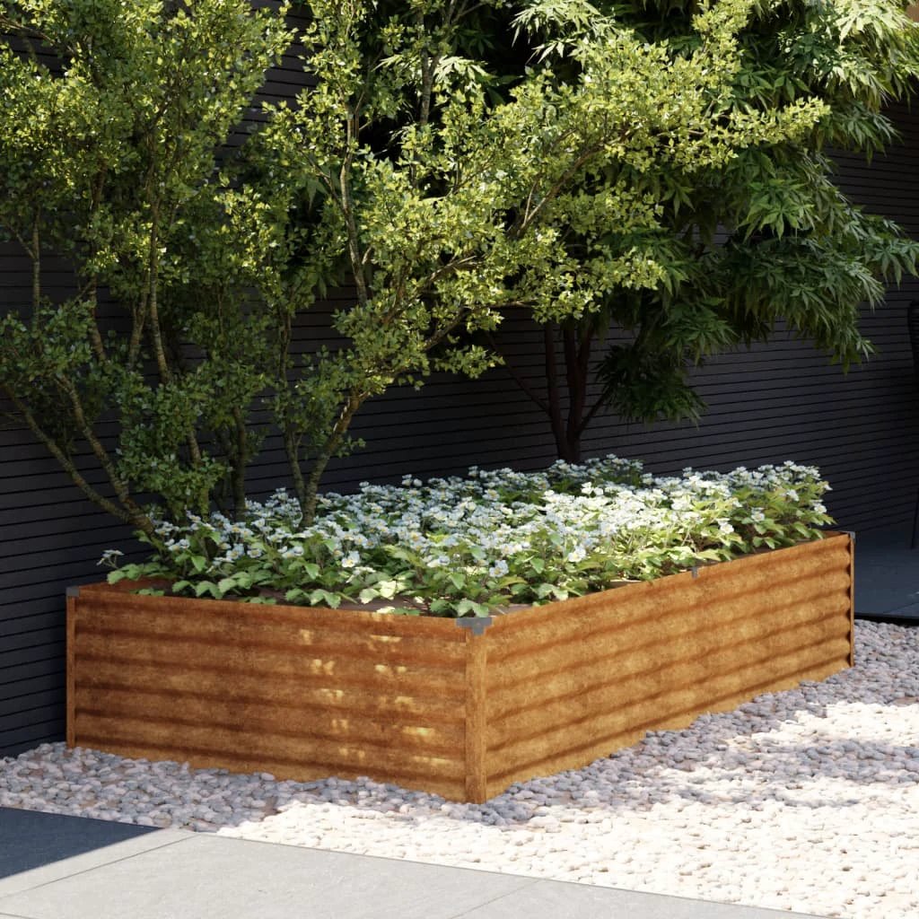 vidaXL Garden Raised Bed 100x50x36 cm Corten Steel by vidaXL