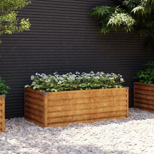 vidaXL Garden Raised Bed 100x50x36 cm Corten Steel by vidaXL