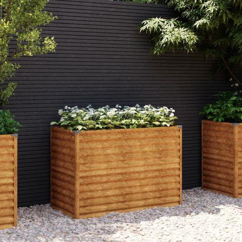 vidaXL Garden Raised Bed 100x50x36 cm Corten Steel by vidaXL