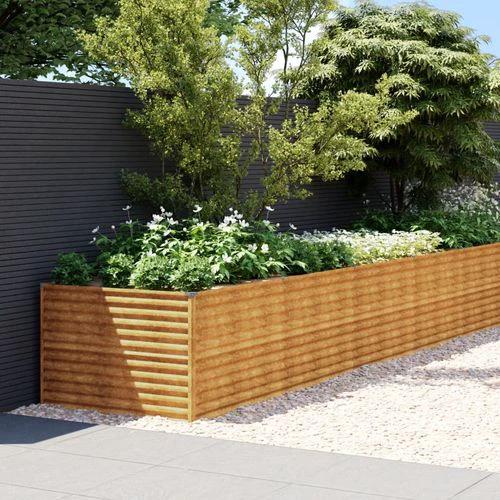 vidaXL vidaXL Garden Raised Bed 100x50x36 cm Corten Steel - Raised Beds