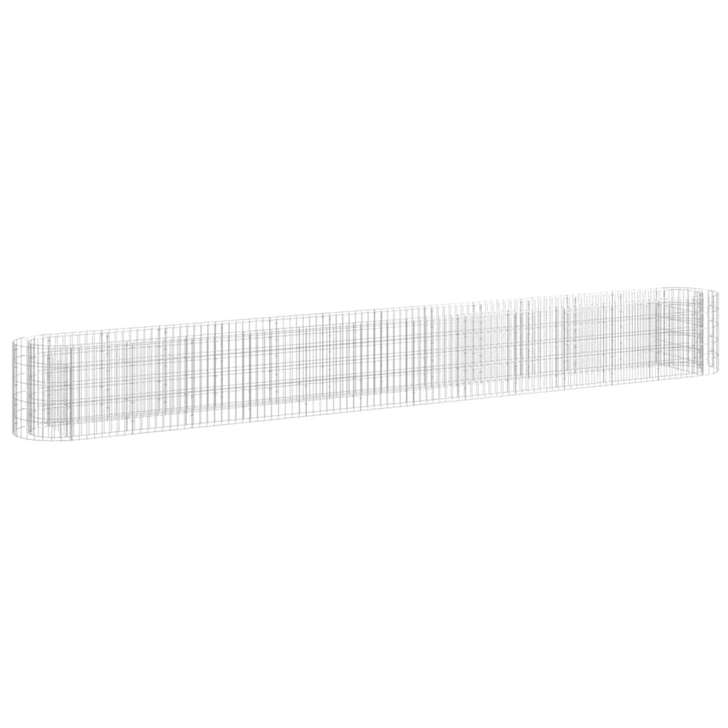 vidaXL vidaXL Gabion Raised Bed Galvanised Iron 120x50x50 cm - Raised Beds