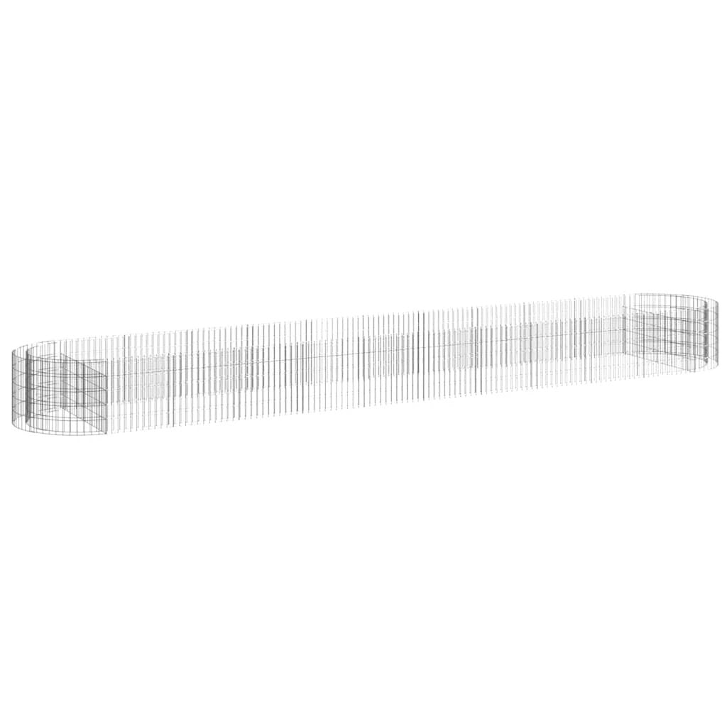 vidaXL Gabion Raised Bed Galvanised Iron 120x50x50 cm by vidaXL