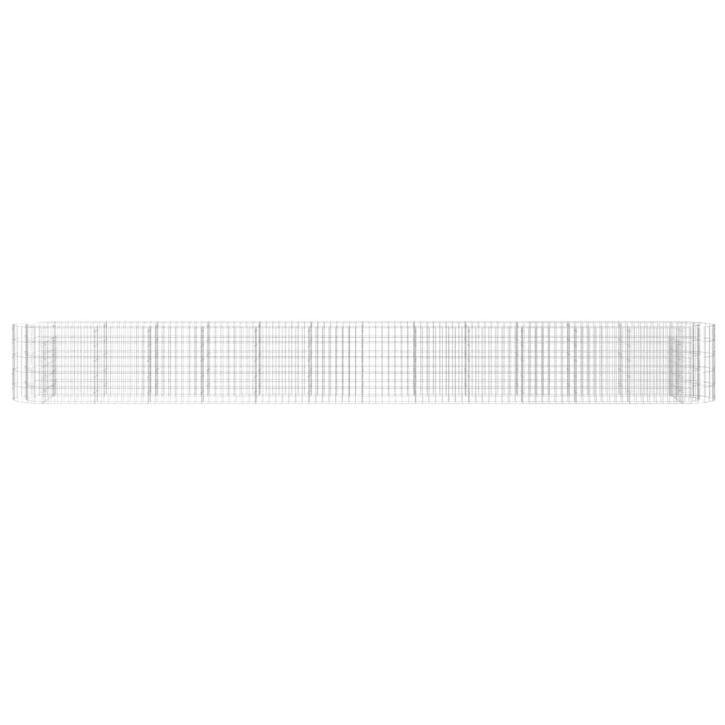 vidaXL vidaXL Gabion Raised Bed Galvanised Iron 120x50x50 cm - Raised Beds