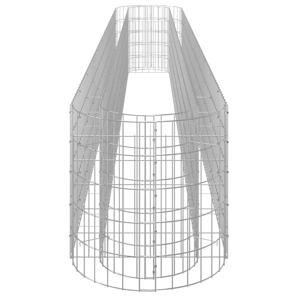 vidaXL vidaXL Gabion Raised Bed Galvanised Iron 120x50x50 cm - Raised Beds