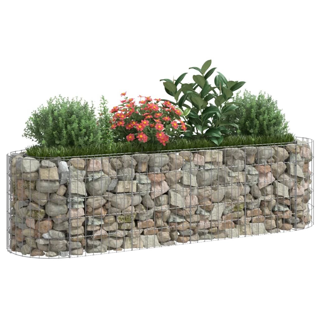 vidaXL Gabion Raised Bed Galvanised Iron 120x50x50 cm by vidaXL
