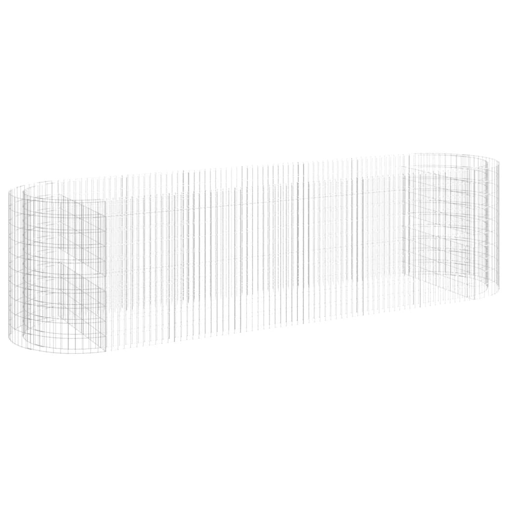 vidaXL vidaXL Gabion Raised Bed Galvanised Iron 120x50x50 cm - Raised Beds