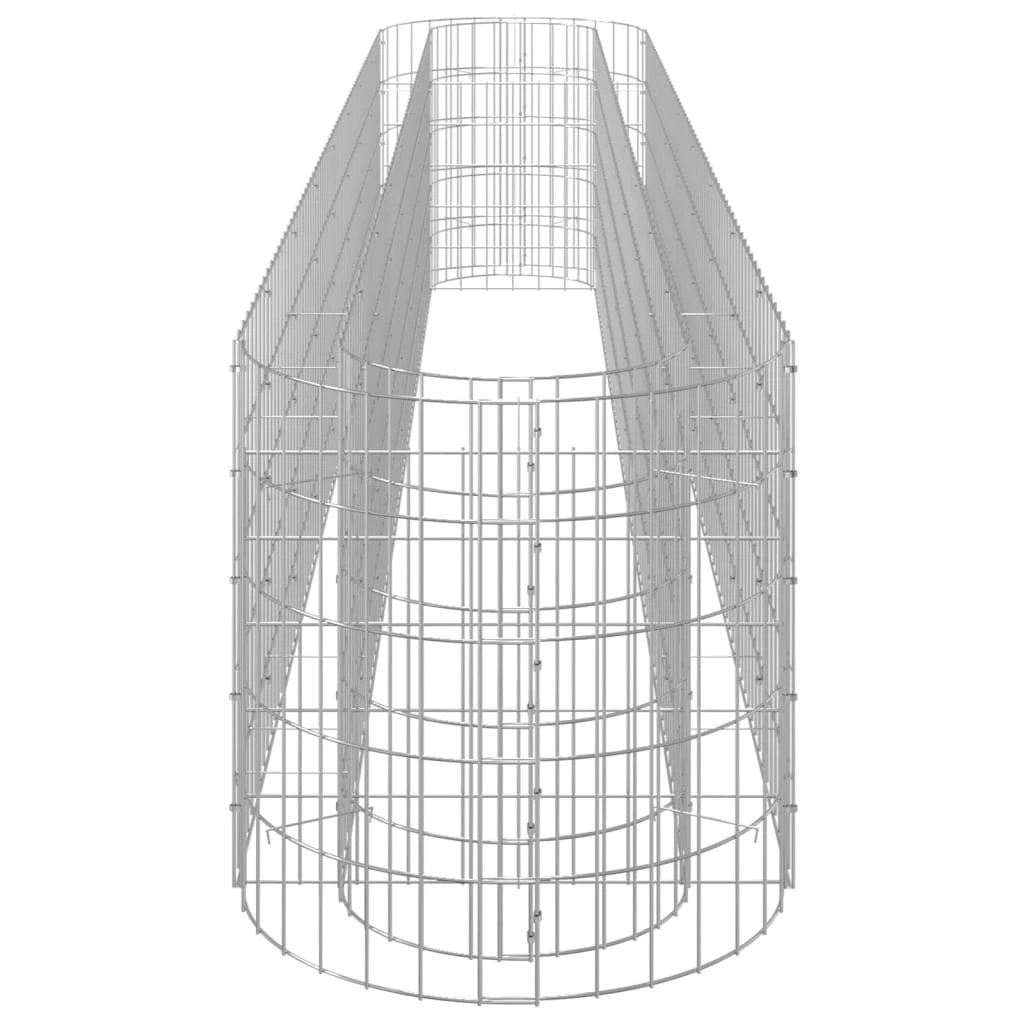 vidaXL Gabion Raised Bed Galvanised Iron 120x50x50 cm by vidaXL